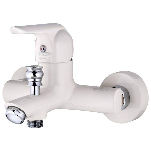 شیردوش درخشان مدل وایت کاج، Derakhshan White Kaaj Bath Faucets