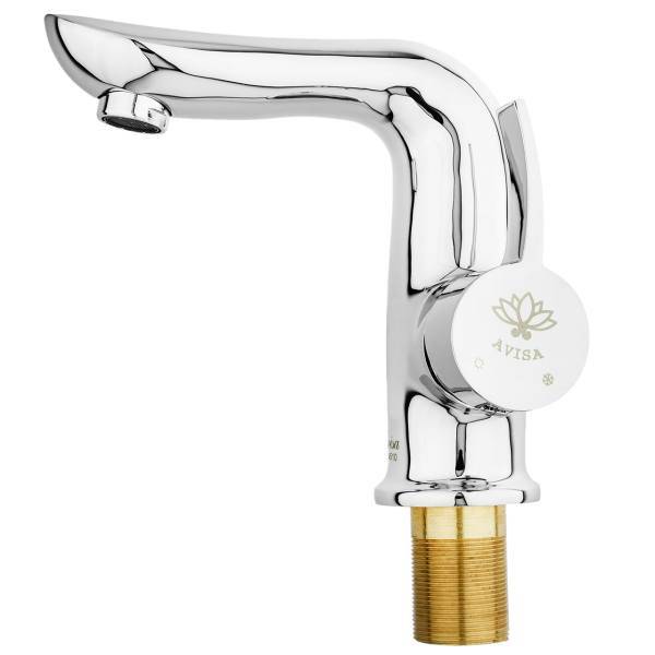 شیر روشویی آویسا مدل لوتوس کروم، Avisa Lotos Basin Faucets Chrome