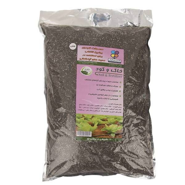 خاک و کود گلباران سبز بسته 4 کیلوگرمی، Golbaranesabz Soils And Fertilizers 4Kg