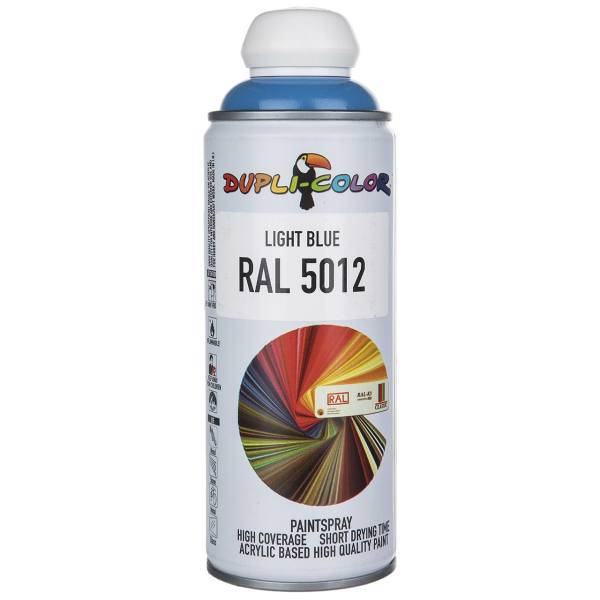 اسپری رنگ آبی روشن دوپلی کالر مدل RAL 5012 حجم 400 میلی لیتر، Dupli Color RAL 5012 Light Blue Paint Spray 400ml