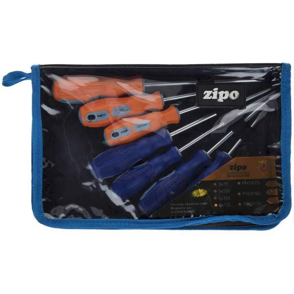 مجموعه پیچ گوشتی زیپو ست 7 عددی، Zipo Screwdriver set 7PCS