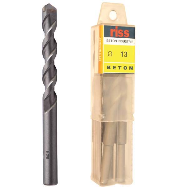 مته گرانیت ریس مدل 5000V001300 سایز 13 میلی متر بسته 5 عددی، Riss 5000V001300 Granite Drill Bit Size 13mm Pack Of 5