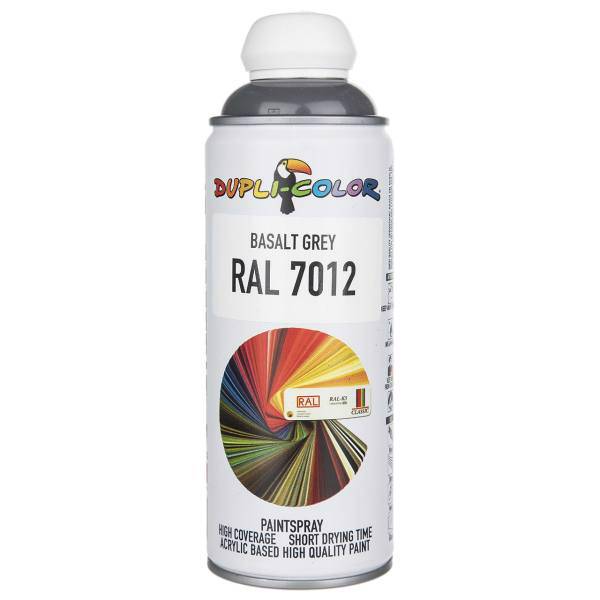 اسپری رنگ خاکستری دوپلی کالر مدل RAL 7012 حجم 400 میلی لیتر، Dupli Color RAL 7012 Basalt Grey Paint Spray 400ml