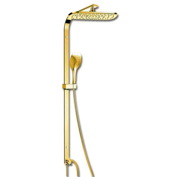 دوش حمام ملودی مدل آلبانو طلایی، Melody gold albano shower set