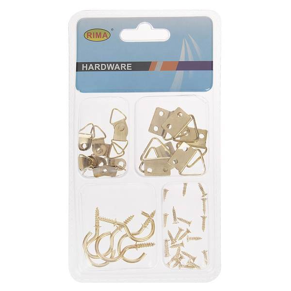 مجموعه 43 عددی قلاب و پیچ ریما، Rima Hook And Screw Pack Of 43 PCS