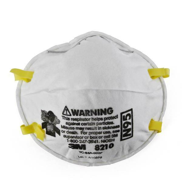 ماسک تنفسی تری ام مدل 8210 N95 بسته 20 عددی، 3M 8210 Filtering Face Protection Mask 20PCS