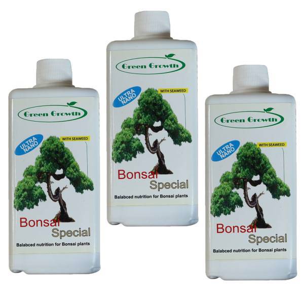 کود مایع بنسای گرین گروت ظرفیت 500 میلی لیتر بسته 3 عددی، Green Growth Bonsai Liquid Fertilizer Capacity 500 ml Pack Of 3