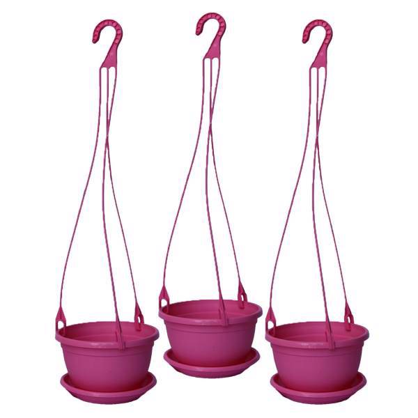 گلدان آویز شهرآذین مدل 5015 مجموعه سه عددی، Shahrazin 5015 Hanging Plant Pot Pack Of 3