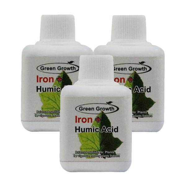 کود مایع اسید هیومیک و آهن گرین گروت بسته 3 عددی، Green Growth Iron Plus Humic Acid Liquid Fertilizer Pack Of 3