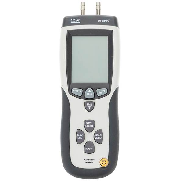 دستگاه اندازه‌گیری فشار و جریان هوا سی ای ام مدل DT-8920، CEM DT-8920 Pressure And Flow Detector