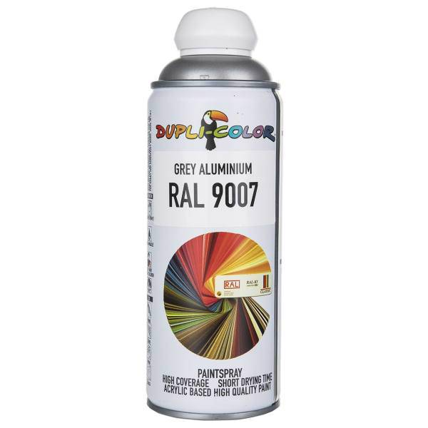 اسپری رنگ طوسی دوپلی کالر مدل RAL 9007 حجم 400 میلی لیتر، Dupli Color RAL 9007 Gray-Aluminium Paint Spray 400ml