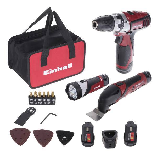 مجموعه ابزار کارگاهی قابل حمل اینهل مدل RT-TK 12 Li Kit، Einhell RT-TK 12 Li Kit Portable Tools Kit