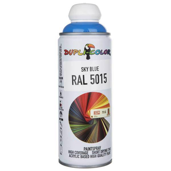 اسپری رنگ آبی آسمانی دوپلی کالر مدل RAL 5015 حجم 400 میلی لیتر، Dupli Color RAL 5015 Sky Blue Paint Spray 400ml