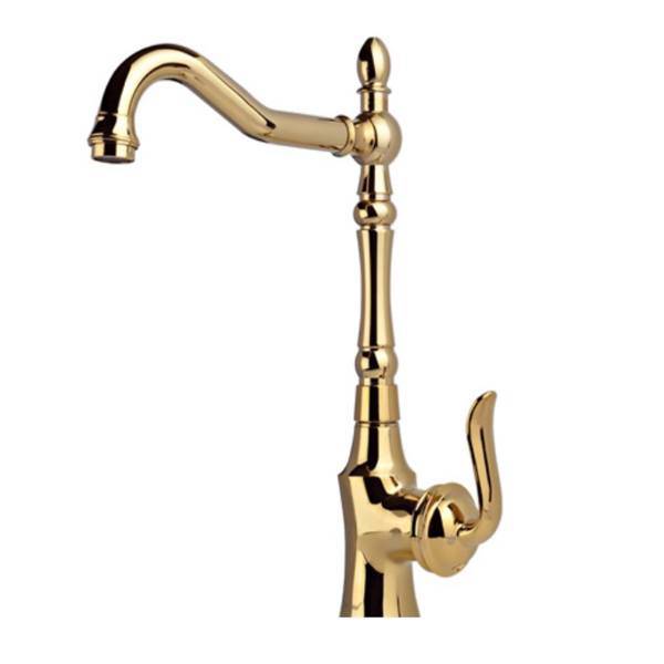 شیر آشپزخانه دزلی مدل لوکا طلایی براق، Dezli shiny gold luka Kitchen Faucet