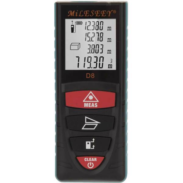 متر لیزری مایلسی مدل D8-40m، Mileseey D8-40m Laser Distance Meter