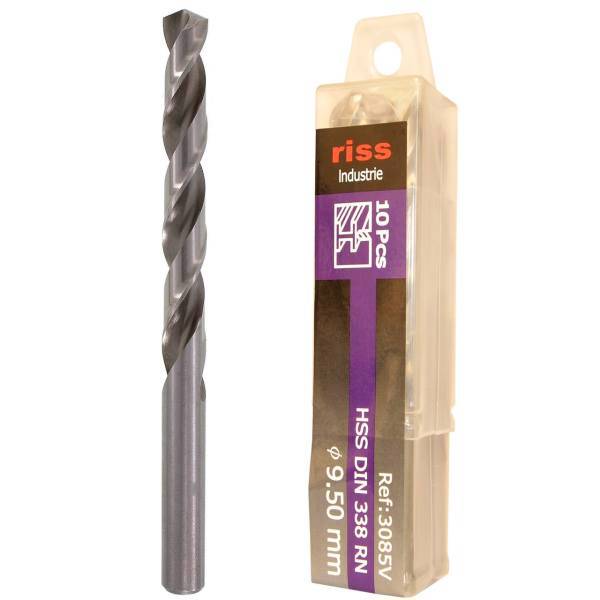 مته فلز ریس مدل 3085V000950 سایز 9.5 میلی متر بسته 10 عددی، Riss 3085V000950 Drill Bit Size 9.5mm Pack Of 10