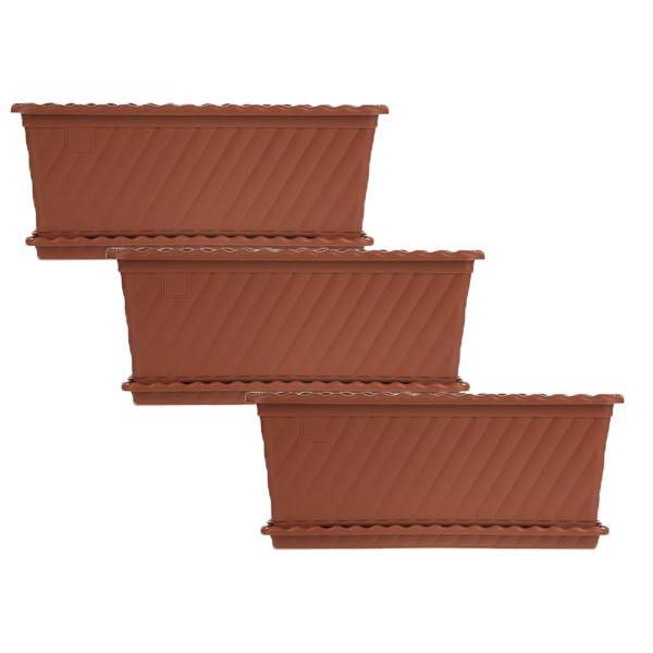 گلدان گل سنگ مدل 313 مجموعه 3 عددی، Golesang 313 Plant Pot Pack Of 3