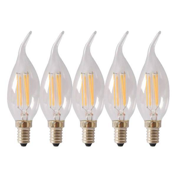 لامپ فیلامنتی 4 وات تکنوتل مدل 204 پایه E14 بسته 5 عددی، Technotel filament 204 LED Lamp E14 5 PCS