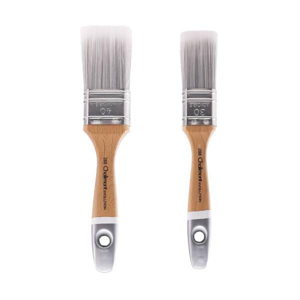 قلم موی نقاشی شالیمونت مدل Evolution تخت مجموعه 2 عددی سایز 30 و 40 میلی متر، Chalimount Evolution Flat Brush 2 Pieces Set Size 30 and 40