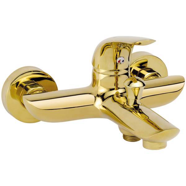 شیر حمام کسری مدل هیرمند طلایی، Kasra gold hirmand bath mixer