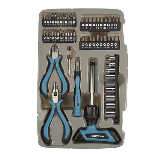 مجموعه 58 عددی سری پیچ گوشتی و آچار پاورست مدل TH1058، Power Set TH1058 Ratchet Screwdriver Bit And Socket Set 58 PCS