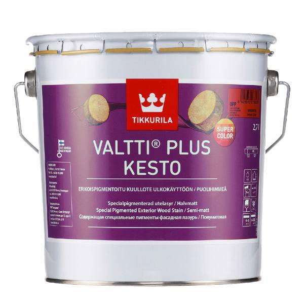 رنگ نیمه شفاف تیکوریلا5074 valtti plus kesto حجم 3 لیتر، VALTTI PLUS KESTO 5074 3LIT