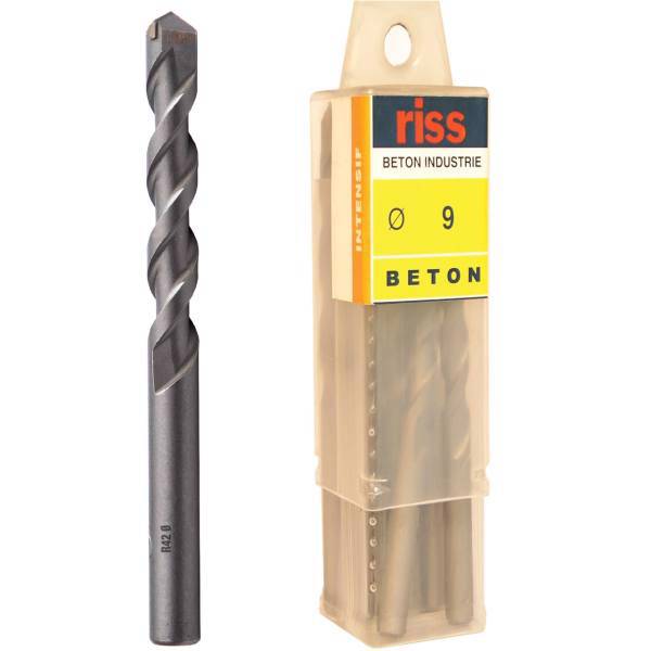 مته گرانیت ریس مدل 5000V000900 سایز 9 میلی متر بسته 10 عددی، Riss 5000V000900 Granite Drill Bit Size 9mm Pack Of 10