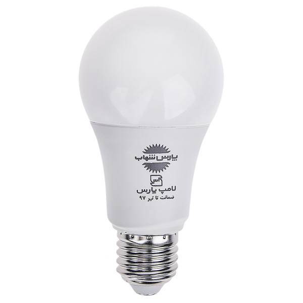 لامپ ال ای دی 11 وات حبابی پارس شهاب پایه E27، Pars Shahab 11 W Bulb LED Lamp