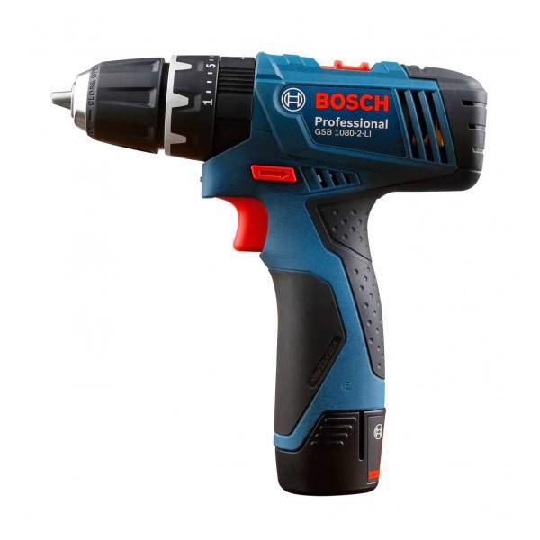 دریل پیچ گوشتی چکشی شارژی بوش مدل GSB 1080-2-LI، Bosch GSB 1080-2-LI Cordless Hammer Drill Driver