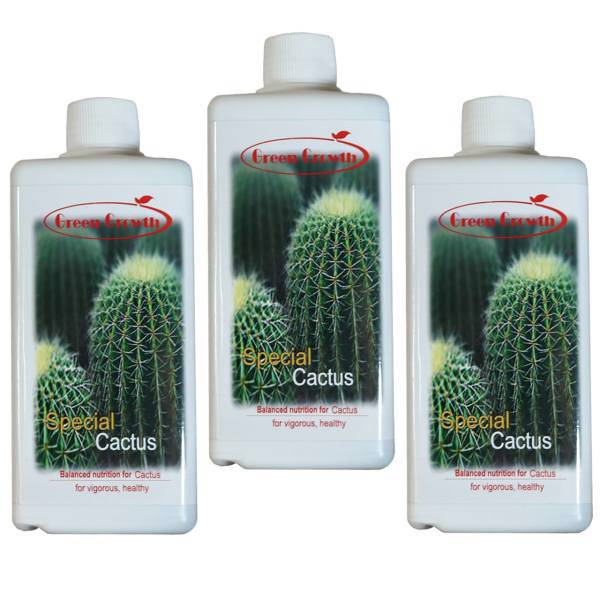 کود مایع کاکتوس گرین گروت ظرفیت 500 میلی لیتر بسته 3 عددی، Green Growth Cactus Special Liquid Fertilizer Capacity 500 Ml Pack Of 3