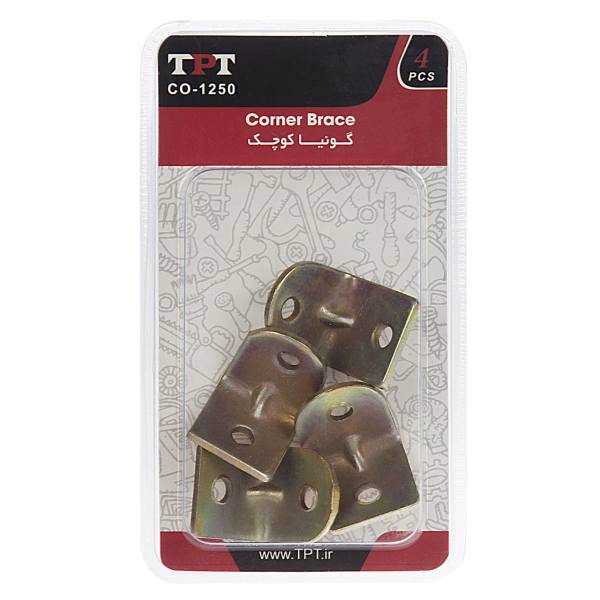 مجموعه 4 عددی گونیا کوچک مدل CO-1250، TPT CO-1250 Corner Brace Pack Of 4 PCS