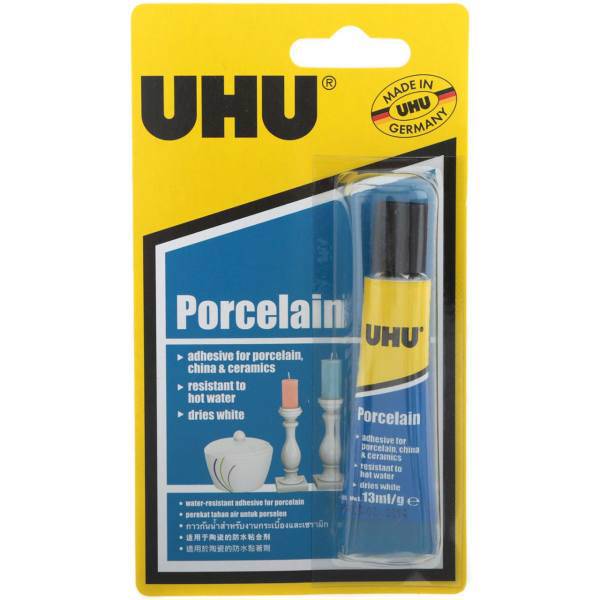 چسب اوهو مخصوص چینی حجم 13 میلی‌لیتر، Uhu Porcelain Adhesive 13ml