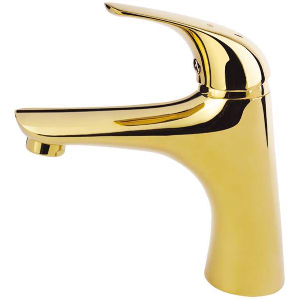 شیر روشویی کسری مدل هیرمند طلایی، Kasra gold hirmand basin mixer