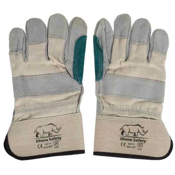 دستکش ایمنی راینو سیفتی مدل Cat II بسته 12 جفتی، Rhino Safety Cat II Safety Gloves pack Of 12 Pairs