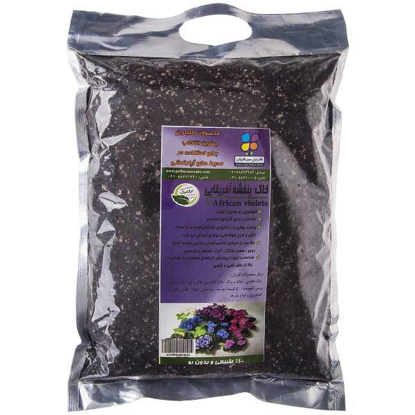 خاک بنفشه آفریقایی گلباران سبز بسته 1 کیلوگرمی، Golbarane Sabz 1 Kg African Violet Soil Fertilizer
