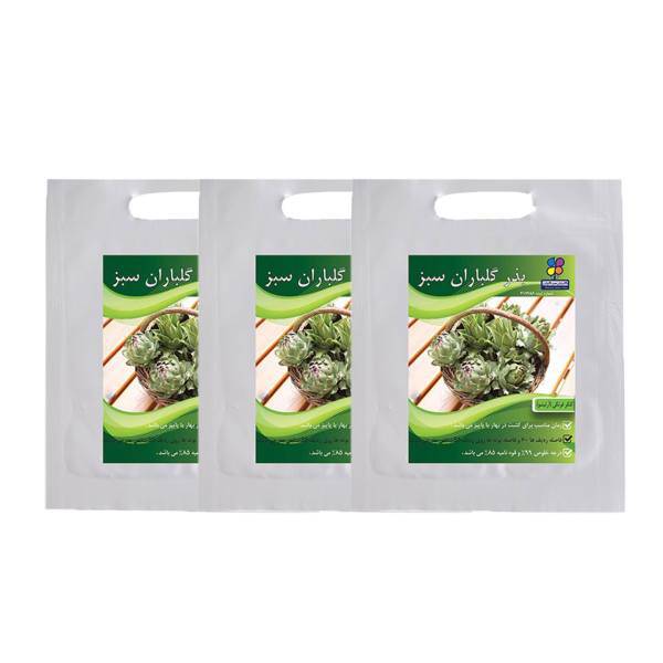 مجموعه بذر کنگر فرنگی گلباران سبز بسته 3 عددی، Golbaranesabz Artichoke Seeds Pack Of 3