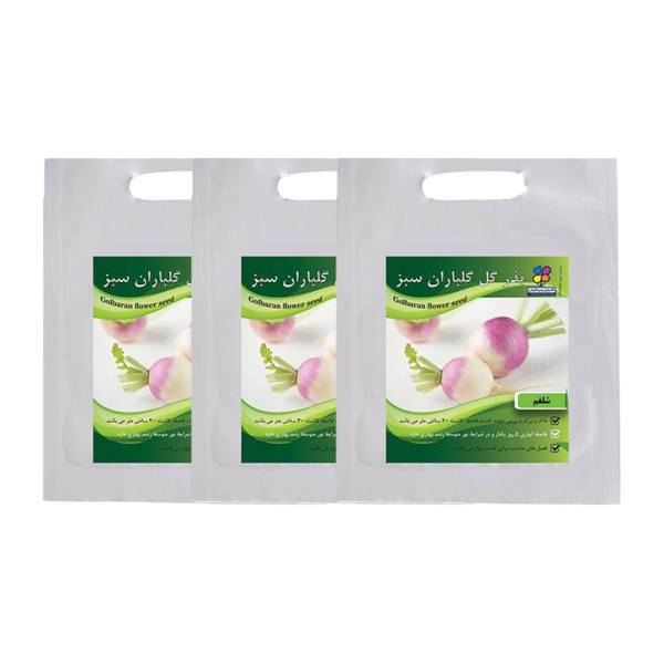 مجموعه بذر شلغم گلباران سبز بسته 3 عددی، Golbaranesabz Turnip Seeds Pack Of 3