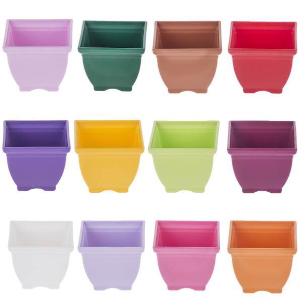 مجموعه 15 عددی گلدان پلاستیکی شهرآذین مدل 7006 ارتفاع 5 سانتی متر، Shahrazin 7006 5Cm Plastic Plant Pot Pack of 15 PCS