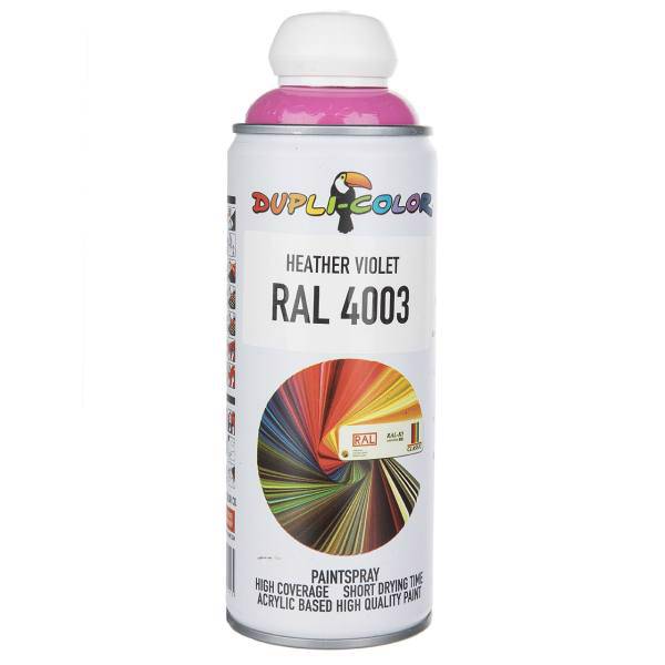 اسپری رنگ بنفش دوپلی کالر مدل RAL 4003 حجم 400 میلی لیتر، Dupli Color RAL 4003 Heather Violet Paint Spray 400ml