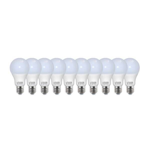 لامپ ال ای دی 9 وات کارامکس مدل بالب پایه E27 بسته 10 عددی، Karamax Bulb 9w SMD LED Lamp E27 10PCS