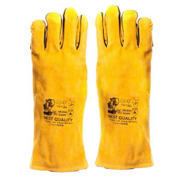 دستکش ایمنی جوشکاری بست کوالیتی مدل P105 بسته 3 جفتی، Best Quality P105 Safety Gloves Pack of 3 pair