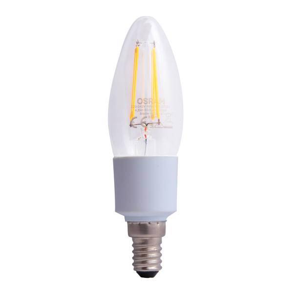 لامپ ال ای دی فیلامنت 4.5 وات اسرام مدل Paratom Retrofit Classic B40 Dimmable پایه E14، Osram Paratom Retrofit Classic B40 Dimmable 4.5W LED Filamant Lamp E14