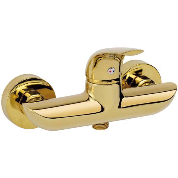 شیر توالت کسری مدل هیرمند طلایی، Kasra gold hirmand shower mixer