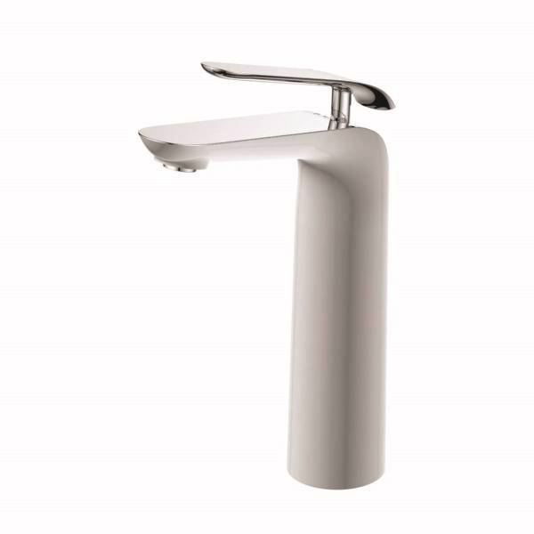 شیر روشویی پایه بلند ویسن تین مدل BIANCO سفید کروم، VISENTIN BIANCO VS16U75 Tall Basin Faucet