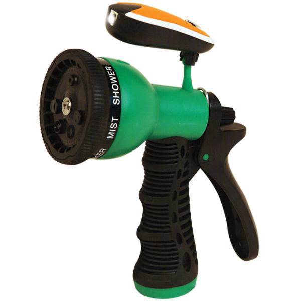 آبپاش 7 حالته چراغ دار بهکو مدل BTN-9105S، Behco BTN-9105S 7 Pattern Adjustable Sprinkler With Light