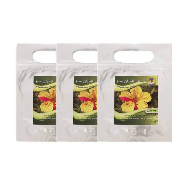 مجموعه بذر لاله عباسی گلباران سبز بسته 3 عددی، Golbaranesabz Four Oclock Flower Seeds Pack Of 3