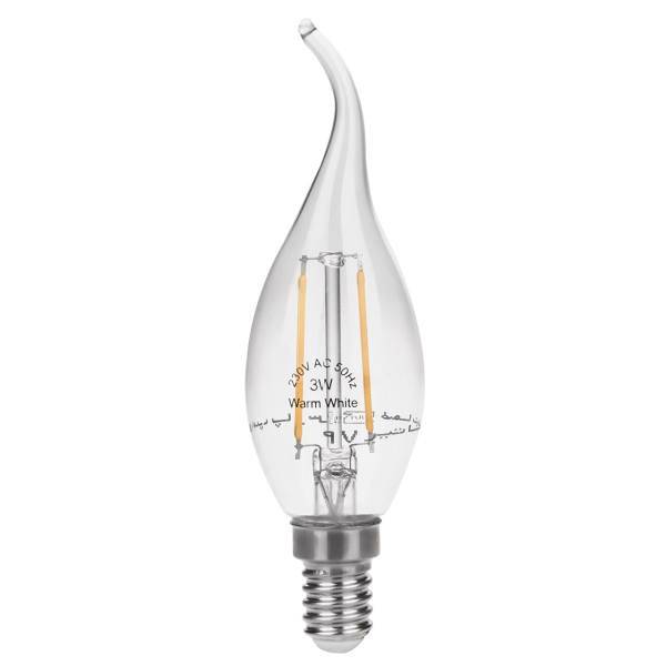 لامپ فیلامنتی 3 وات پارس شهاب پایه E14، Pars Shahab Lamp 3W Filament Lamp E14