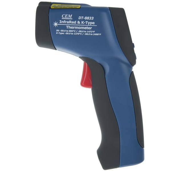 دماسنج دیجیتالی مادون قرمز سی ای ام مدل DT-8833، CEM DT-8833 Infrared Thermometer