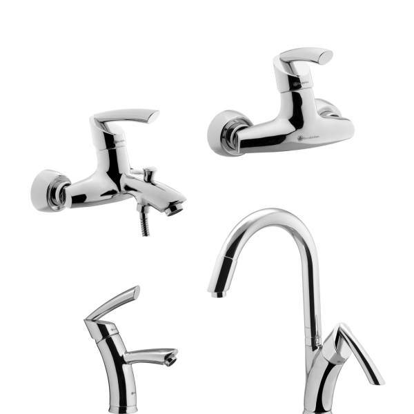 ست شیرآلات درخشان مدل تاپ، Derakhshan Top Set Faucets