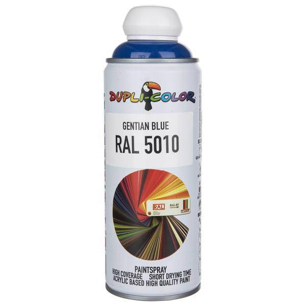 اسپری رنگ آبی دوپلی کالر مدل RAL 5010 حجم 400 میلی لیتر، Dupli Color RAL 5010 Gentian Blue Paint Spray 400ml